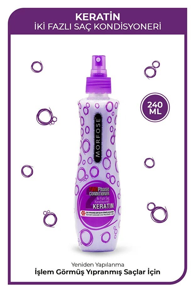 Morfose Keratin Çift Fazlı Fön Suyu 240 ml