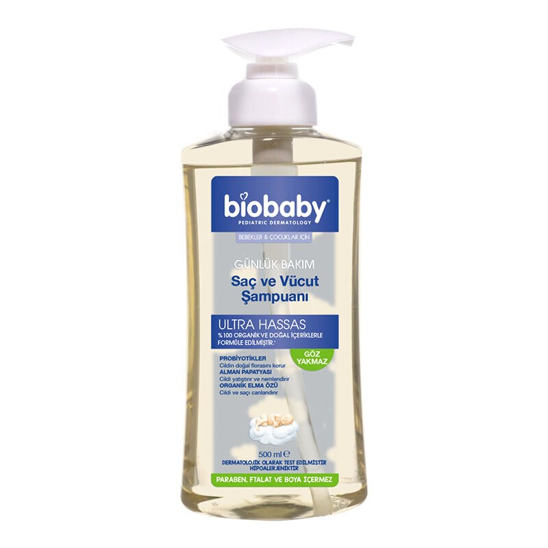 Biobaby Saç ve Vücut Şampuanı 500 ml