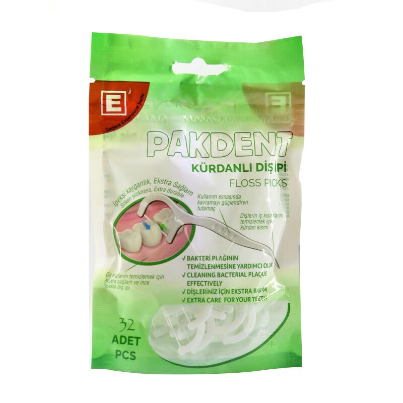 Pakdent Kürdanlı Diş İpi 32li