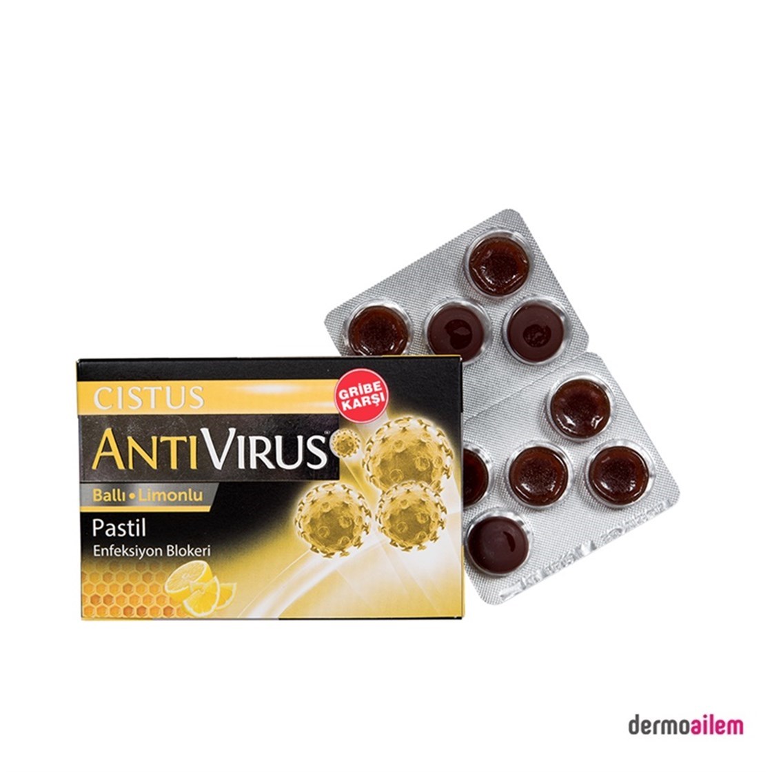 Cistus Antivirus Ballı Limonlu 10 Pastil Fiyatları İndirimli |  Dermoailem.com