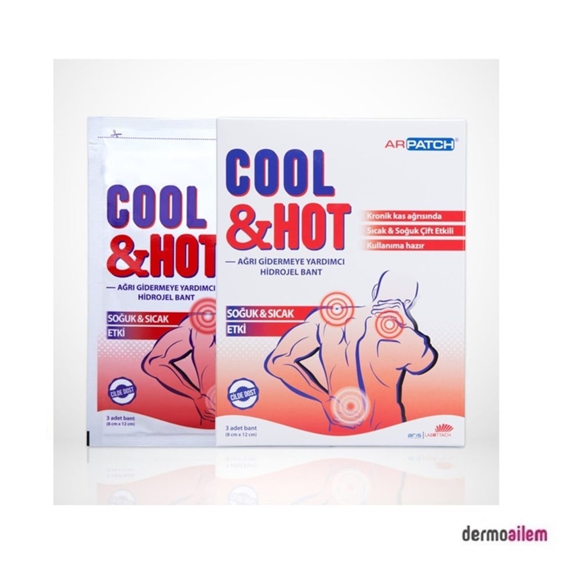 Coll & Hot Ağrı Gidermeye Yardımcı Hidrojel Bant 3 Adet Fiyatları