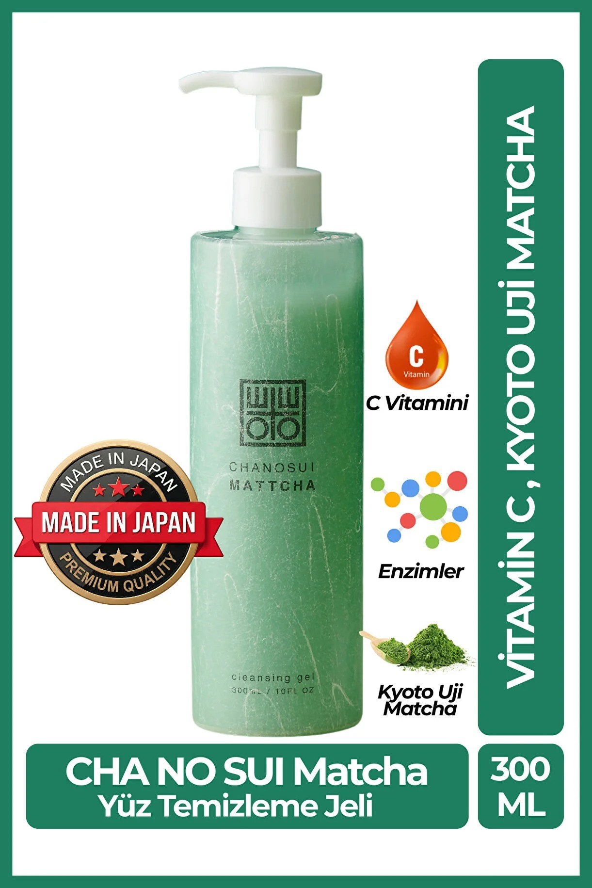 Cosmetex Roland ChaNoSui Japon Matcha Özlü C Vitaminli Gözenek
