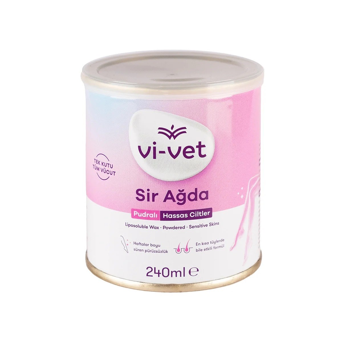 Vi-vet Hassas Ciltler İçin Sir Ağda Pudralı 240 ml