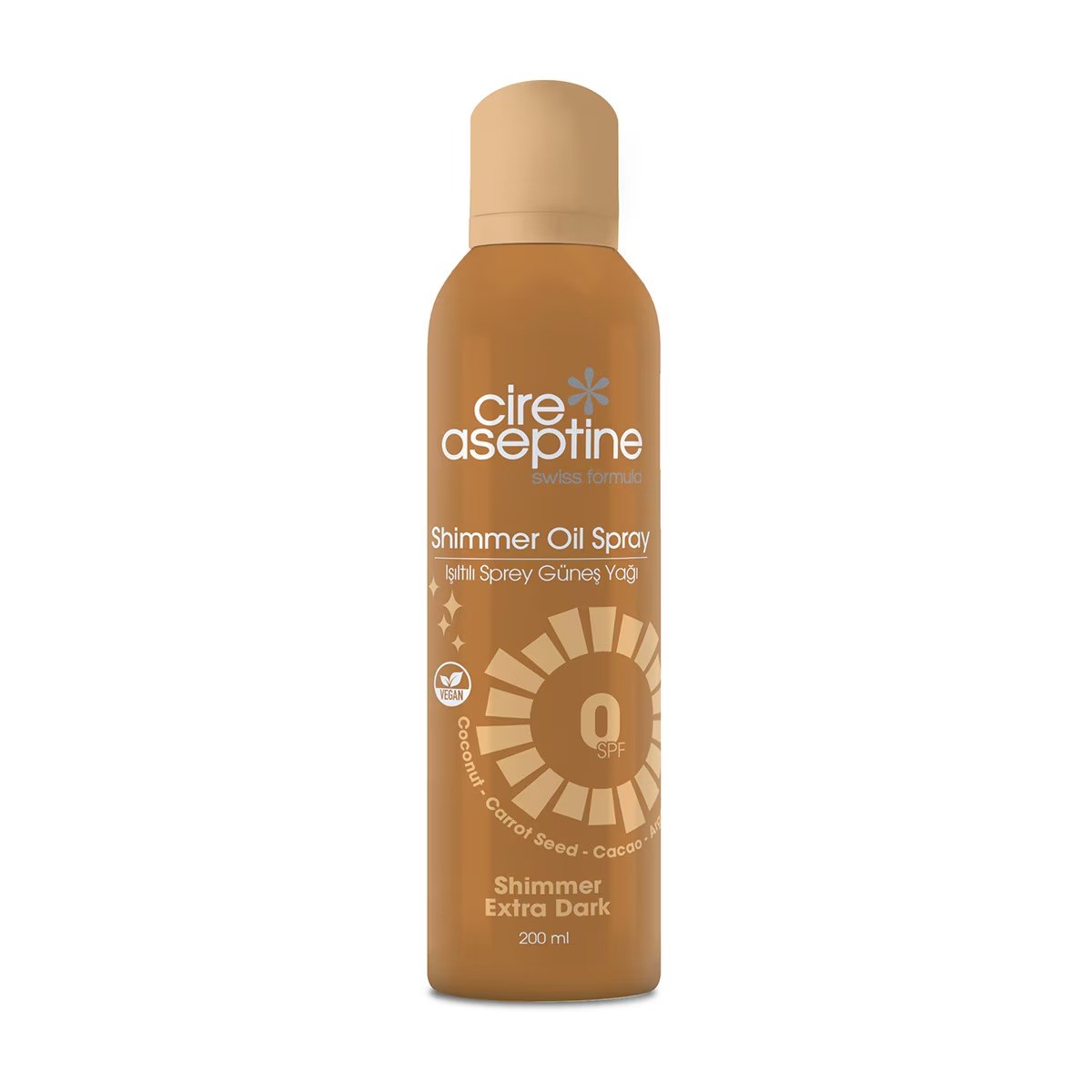 Cire Aseptine Işıltılı Güneş Spreyi SPF0