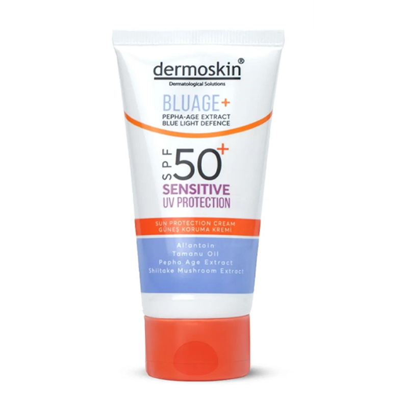Dermoskin Bluage+ SPF50+ Hassas Ciltler İçin Güneş Kremi