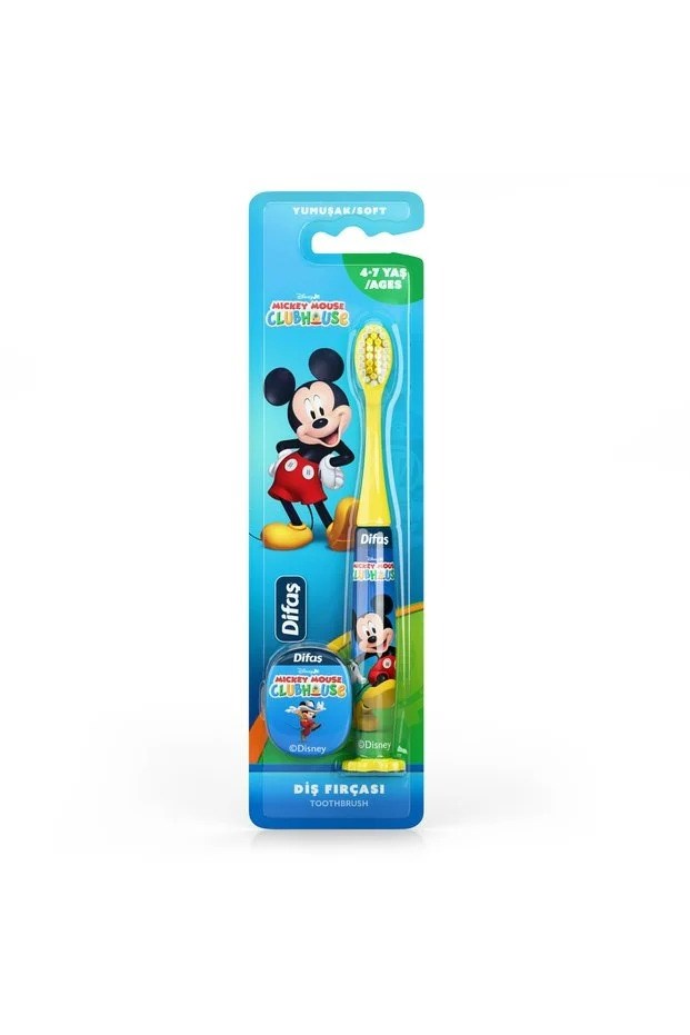 Difaş Disney Lisanslı Mıckey Mouse 4-7 Yaş Çocuk Diş Fırçası