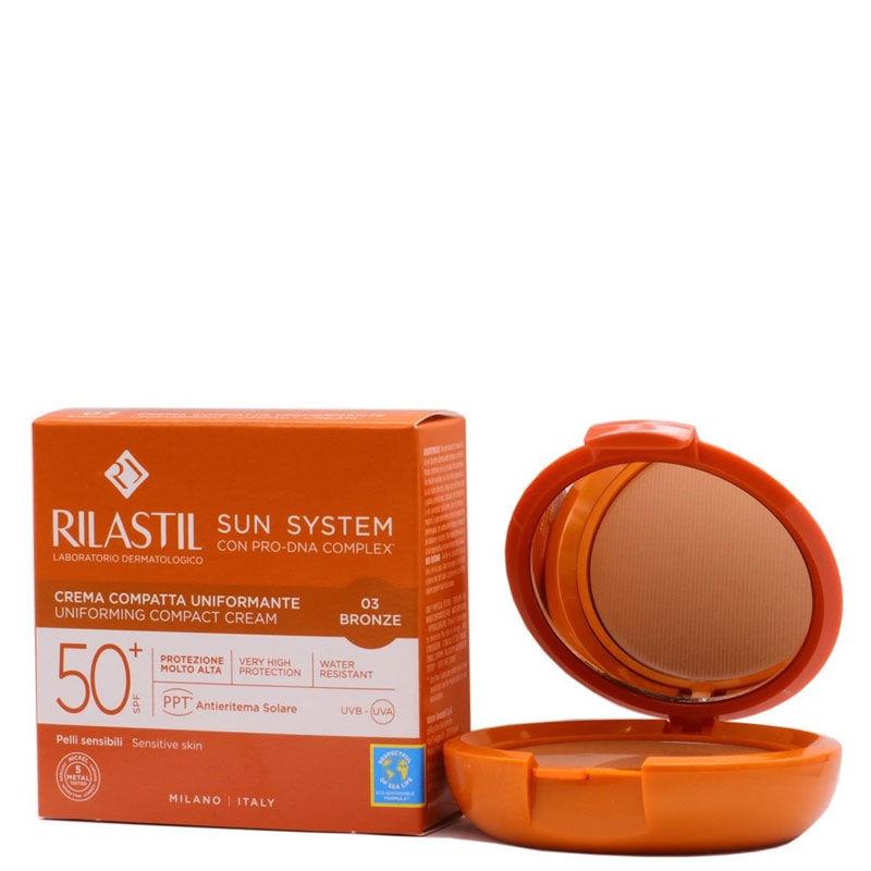 Rilastil Sun System SPF50+ Uniforming Compact Cream - 03 Bronze