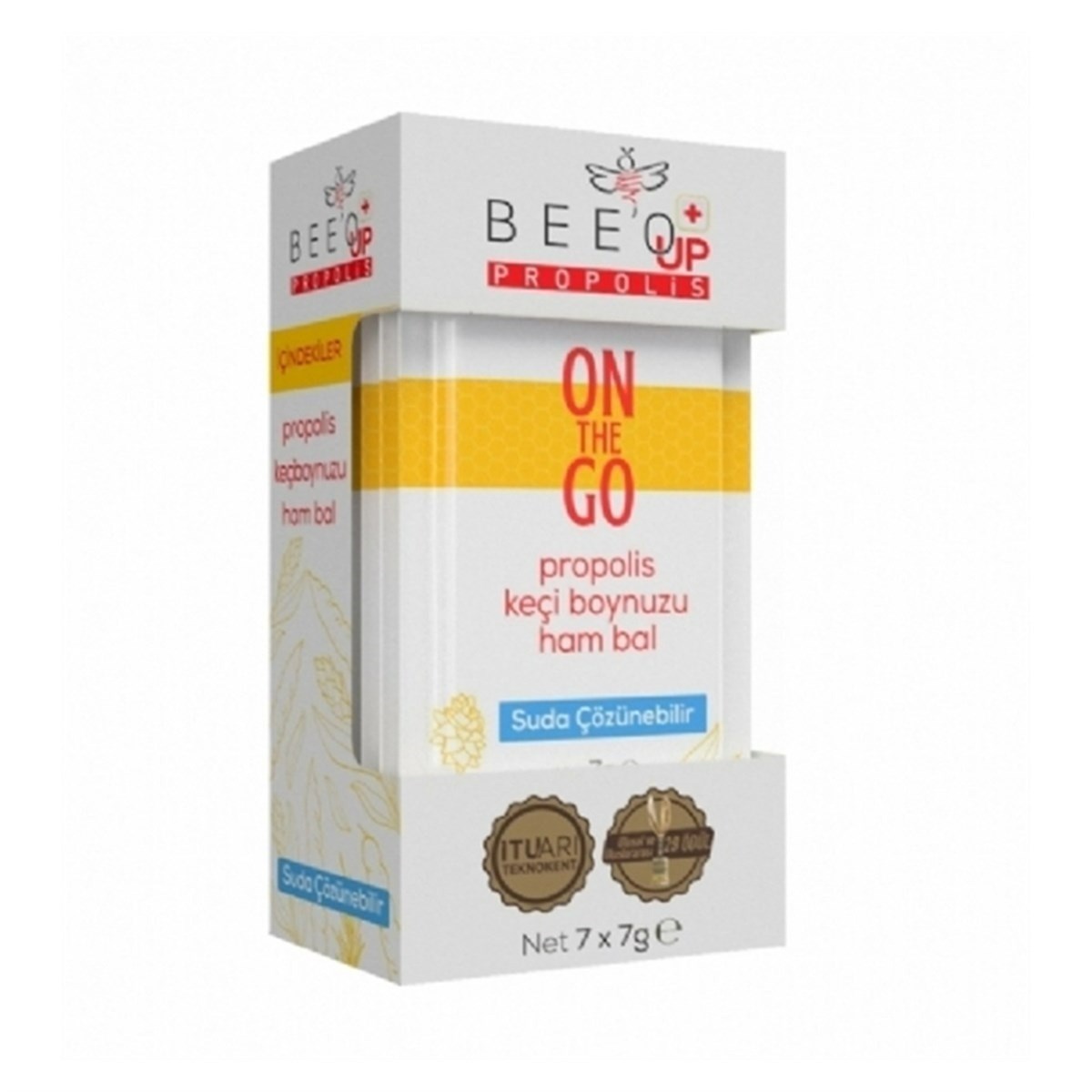 BEE OUP Bee'o Up Propolis On The Go Yetişkin 7 x 7 gr - 12 Paket