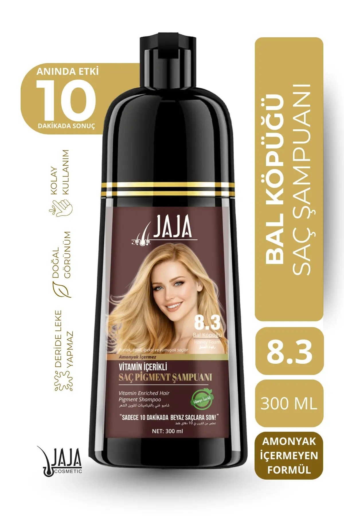 Jaja Cosmetic Jaja 8.3 Bal Köpüğü Vitamin İçerikli Saç Pigment Şampuanı