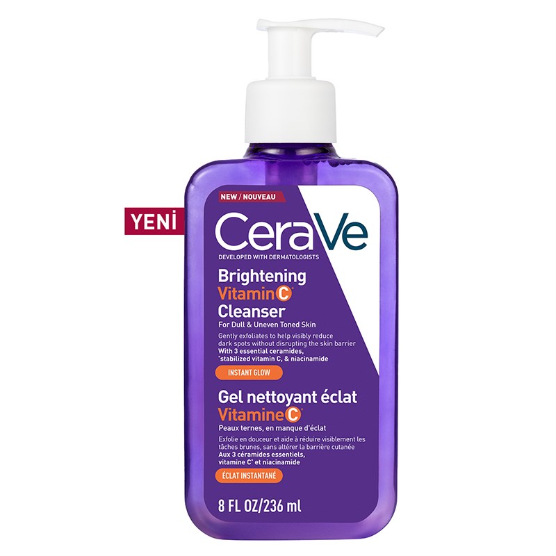 CeraVe Brightening Vitamin C Aydınlatıcı Yüz Temizleme Jeli