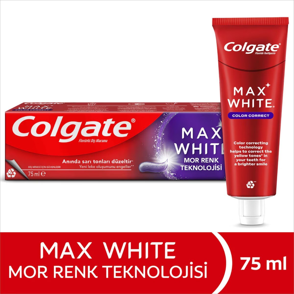 Colgate Max White Purple Diş Macunu 75 ml