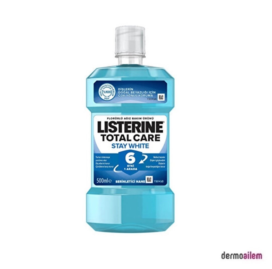 Listerine Stay White Nane 500 ml Gargara Fiyatları İndirimli |  Dermoailem.com