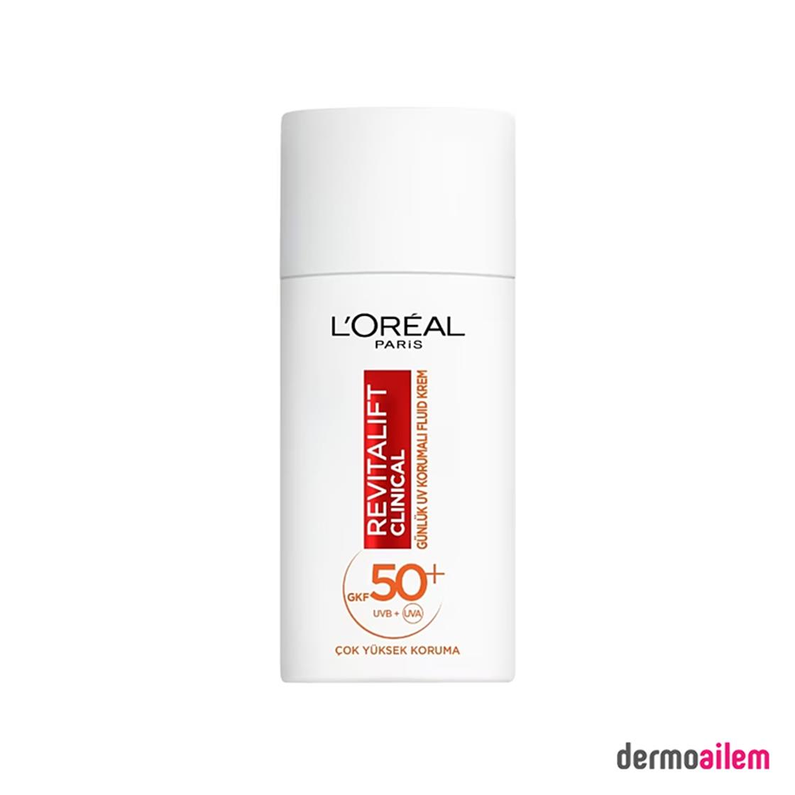 L'Oréal Paris Loreal Paris Revitalift Clinical Günlük Yüksek Uv Korumalı Güneş Kremi Spf 50+ 50 ml