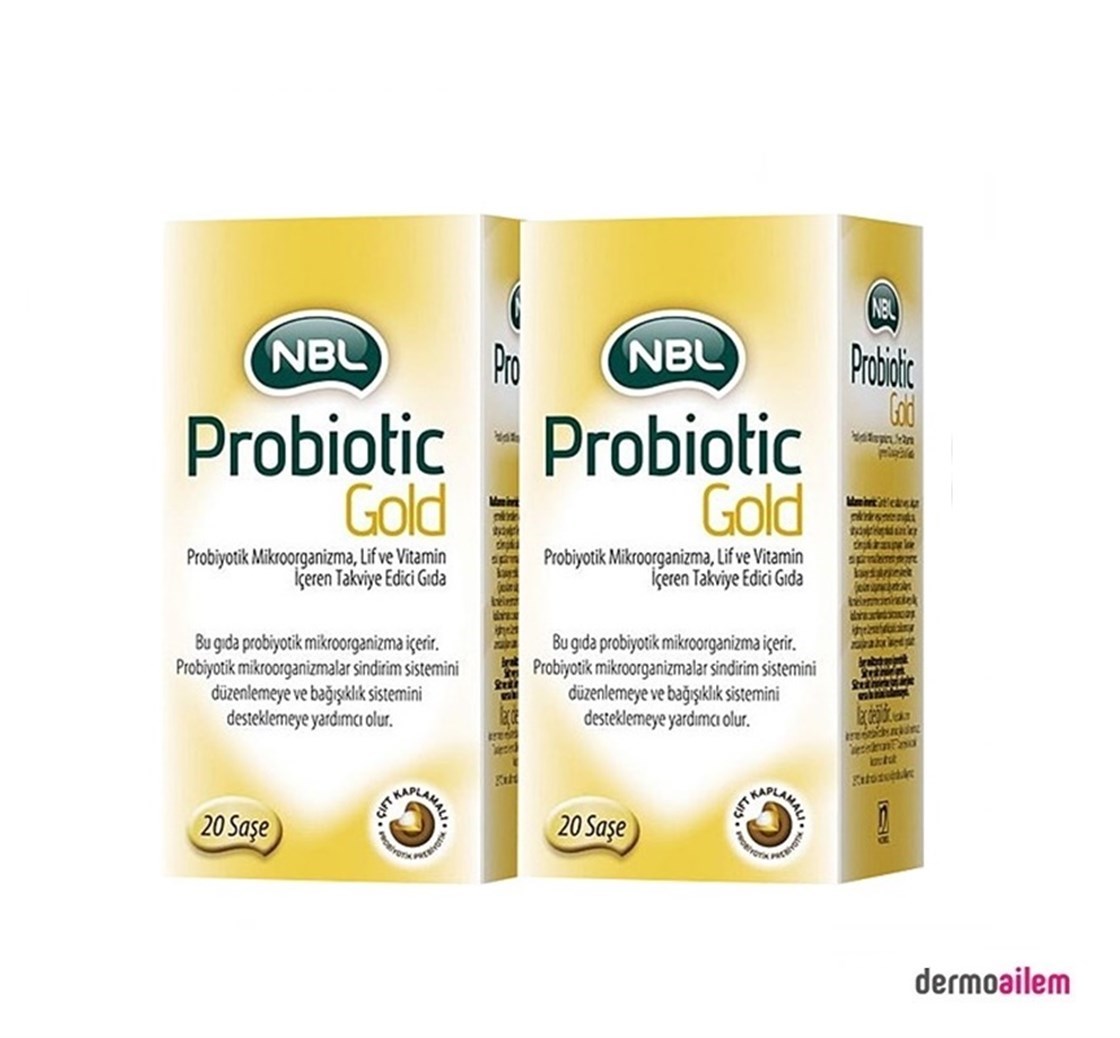 NBL Probiotic Gold 20 Saşe 2'li Fiyatları İndirimli | Dermoailem.com