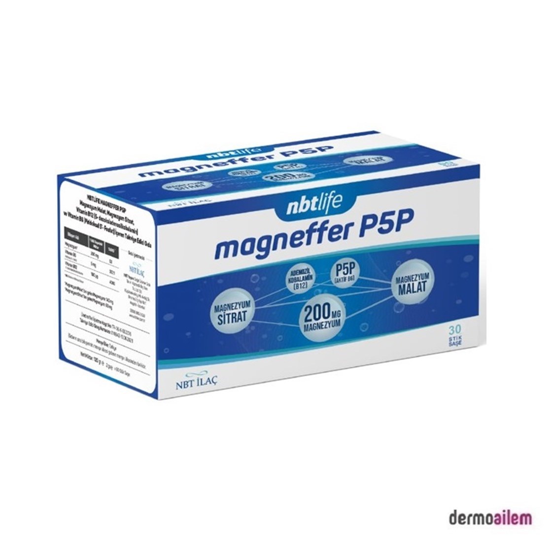 Nbt İlaç Magneffer P5P 30 Stik Saşe Fiyatları İndirimli | Dermoailem.com