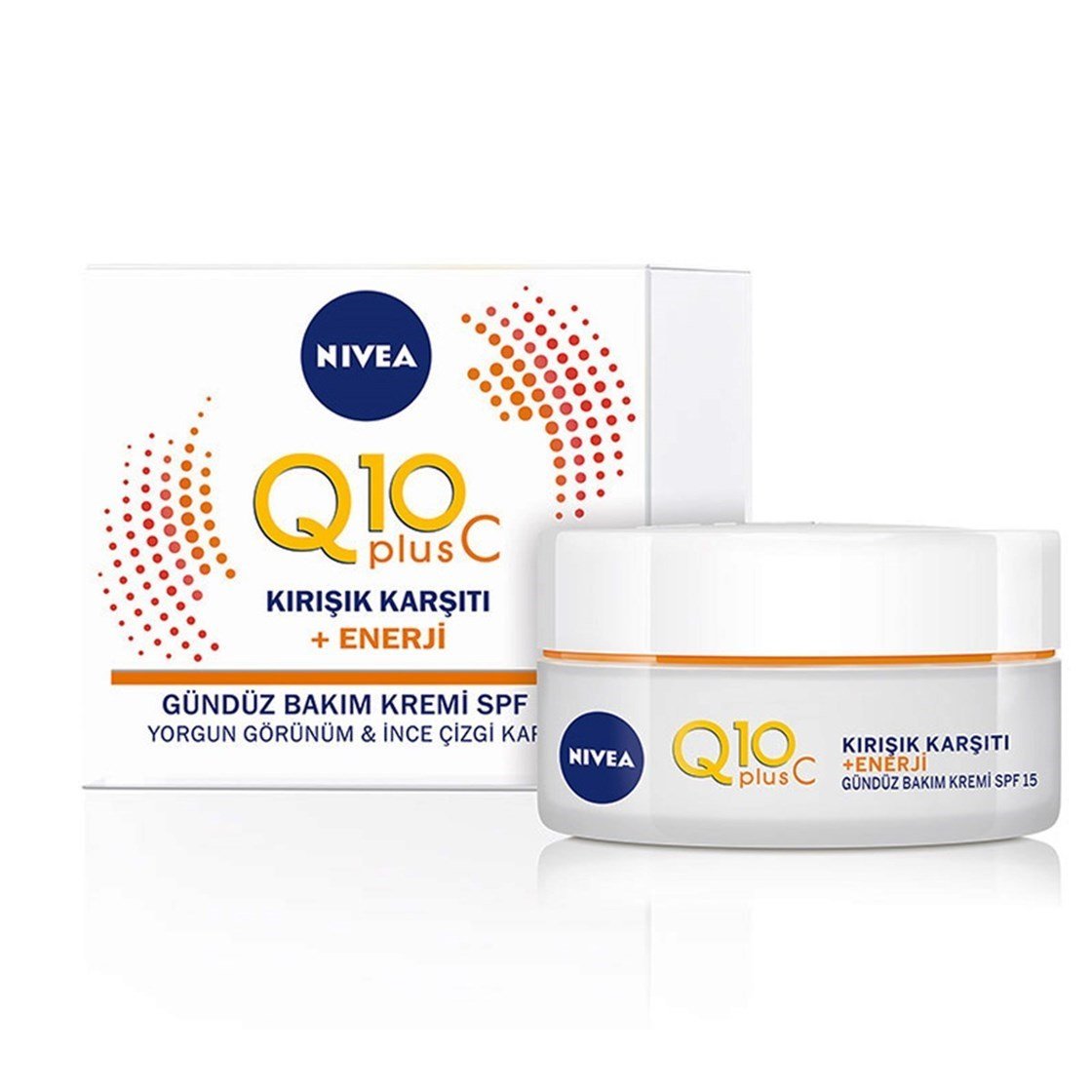 Nivea Q10 Plus C Kırışık Karşıtı + Enerji Gündüz Bakım Kremi SPF15 Faktör 50 ml