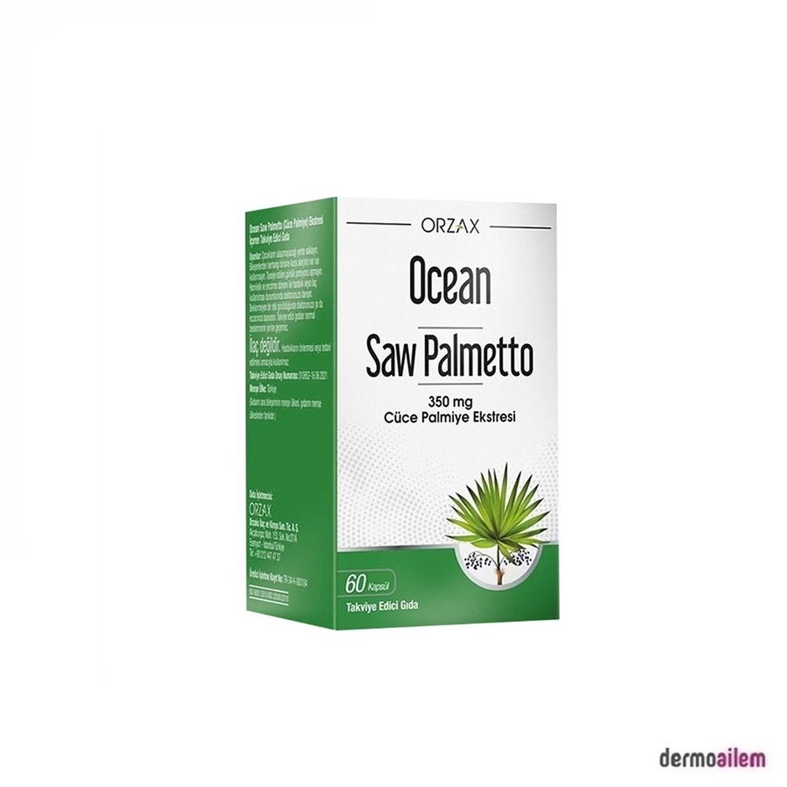 Ocean Saw Palmetto 350 mg 60 Kapsül Fiyatları İndirimli | Dermoailem.com