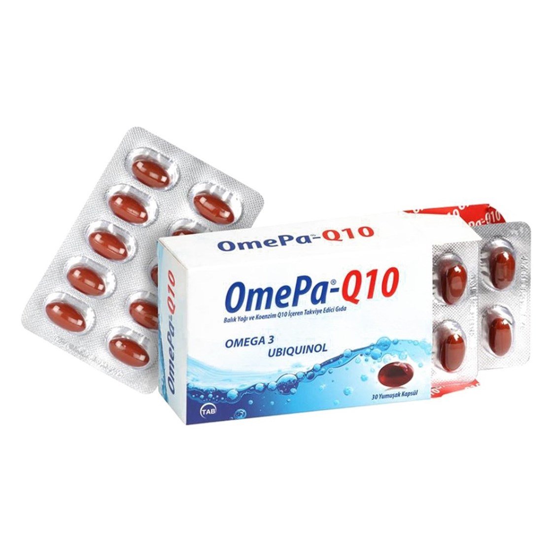 OmePa Q10 - Omega 3 Ve Koenzim Q10 (Ubiquinol) - 30 Yumuşak Kapsül |  Dermoailem