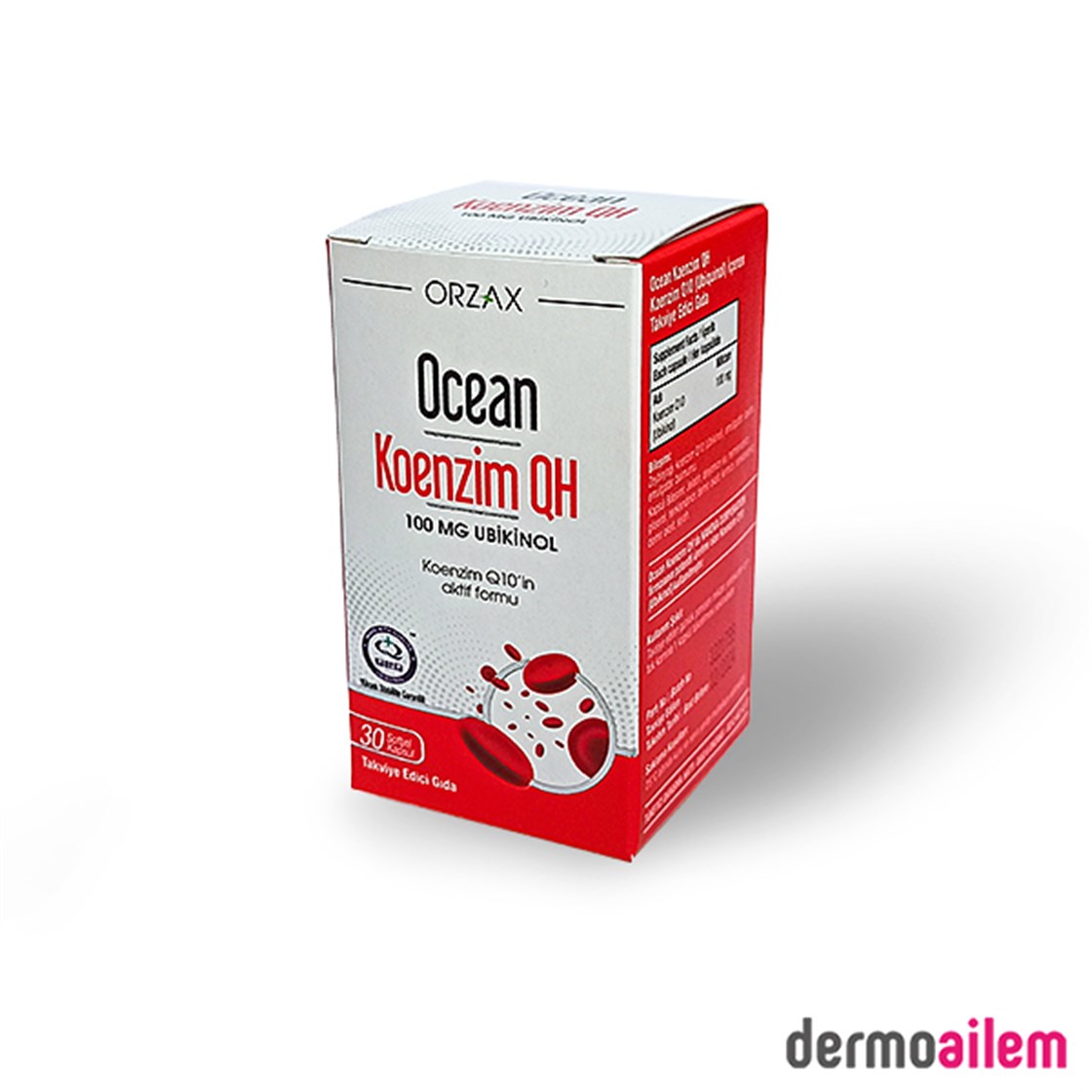 Orzax Ocean Koenzim QH 100 mg 30 Kapsül Fiyatları İndirimli | Dermoailem.com