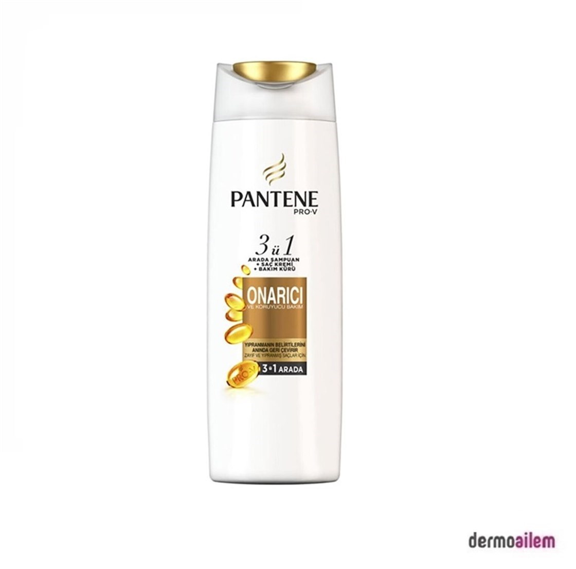 Pantene 3'ü 1 Arada Şampuan ve Saç Bakım Kremi Onarıcı ve Koruyucu Bakım 470 ml