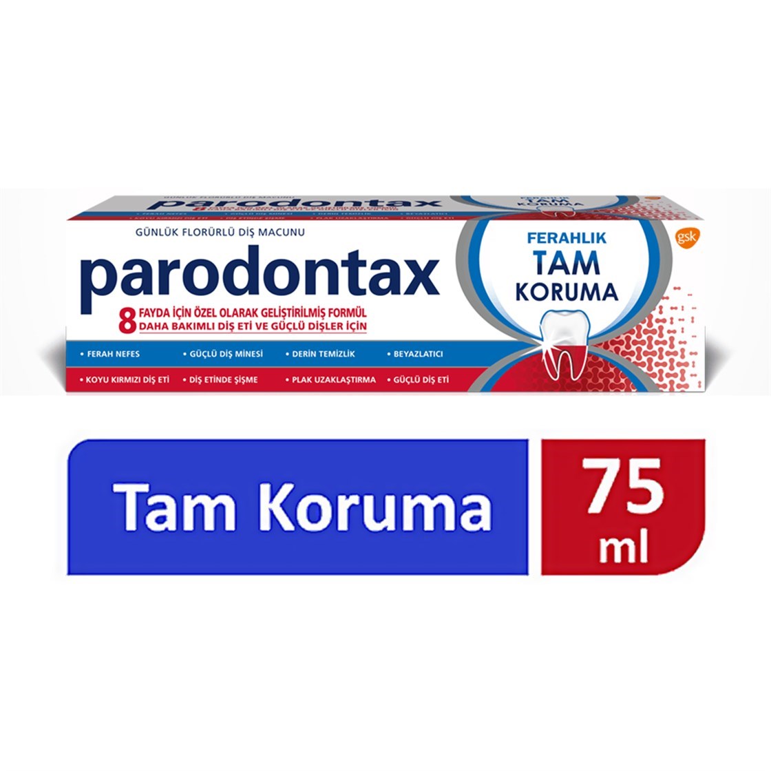 Parodontax Tam Koruma Ferahlık Diş Macunu 75 ml Ürün ve Fiyatları |  Dermoailem.com