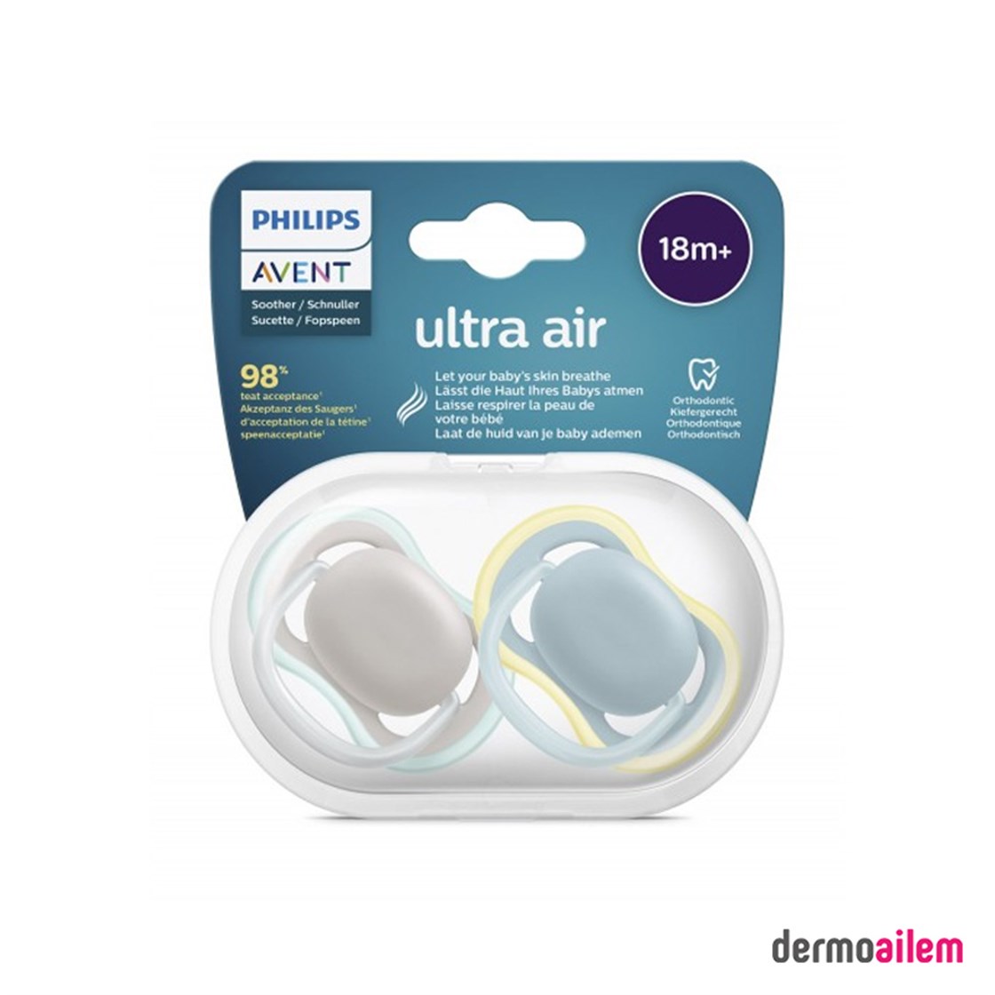 Philips Avent Ultra Air Silikon Emzik 18+ Ay SCF349-01