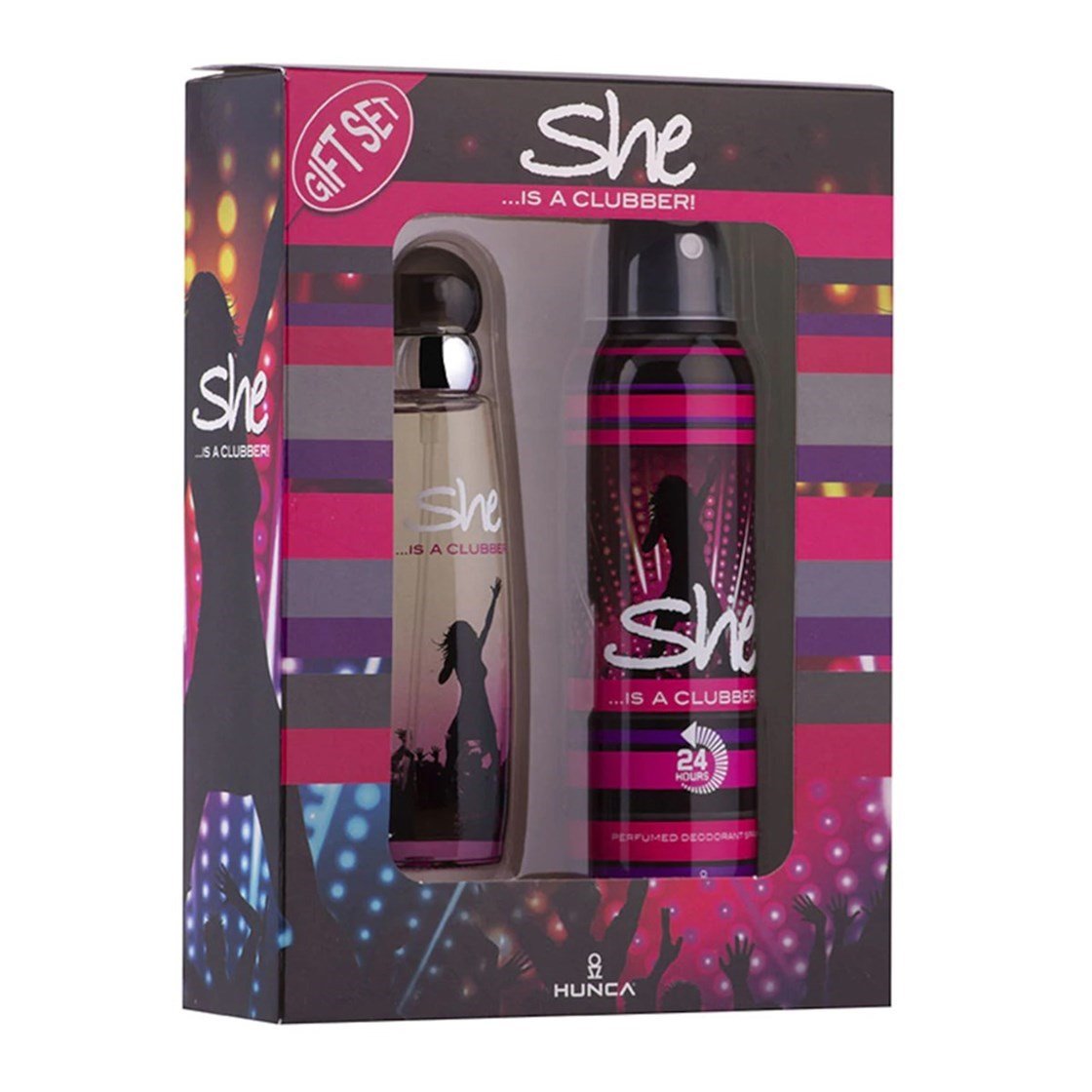 She İs A Clubber Parfüm 50 ml + She İs A Clubber Deodorant 150 ml She İs A Clubber Parfüm 50 ml + She İs A Clubber Deodorant 150 ml