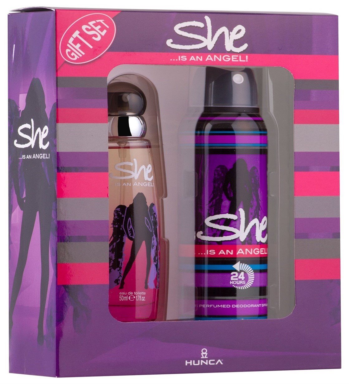 She İs An Angel Parfüm 50 ml + She İs An Angel Deodorant 150 ml She İs An Angel Parfüm 50 ml + She İs An Angel Deodorant 150 ml