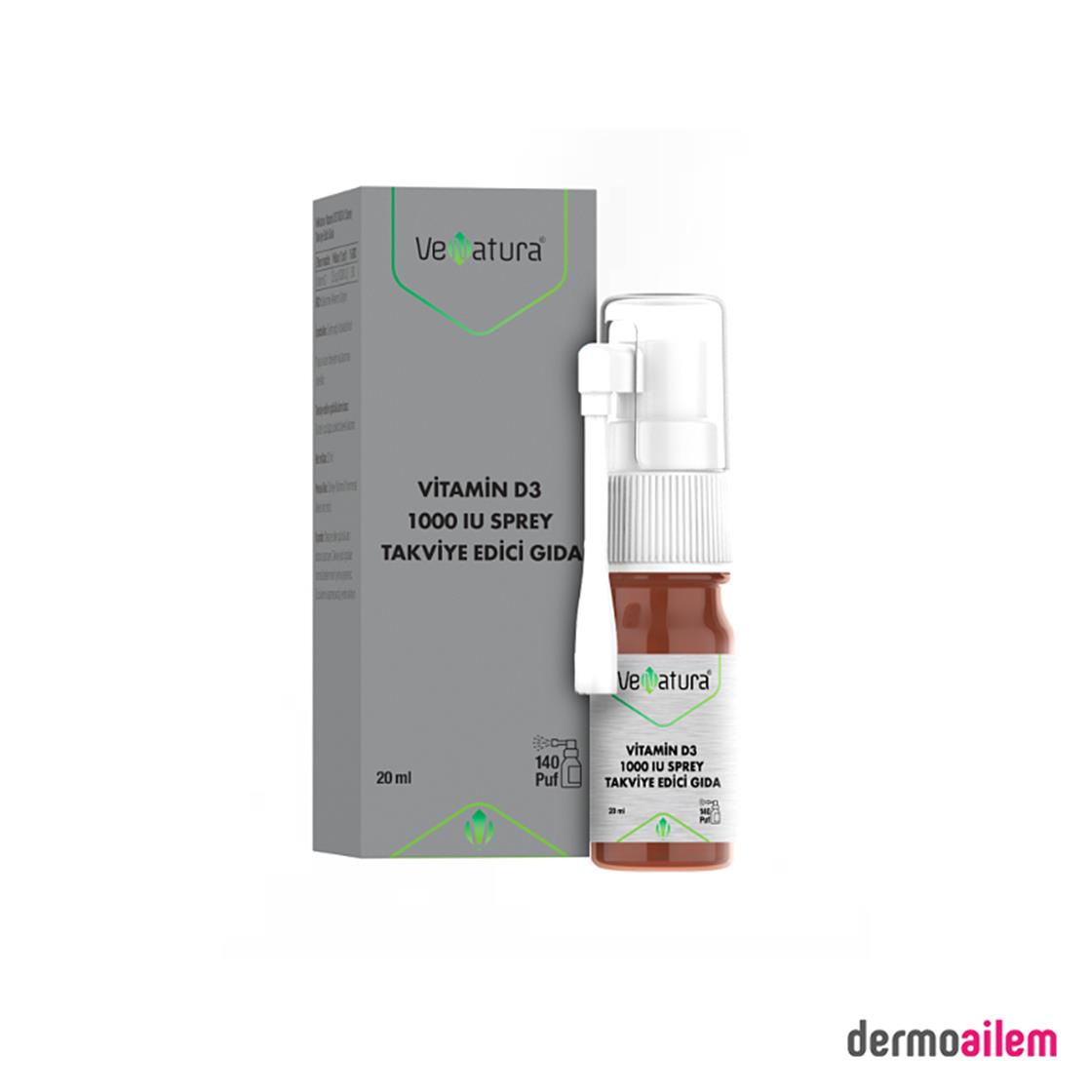 VeNatura Vitamin D3 1000 IU Sprey 20 ml