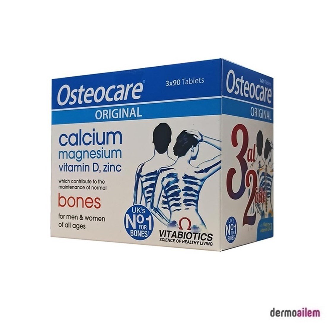 Vitabiotics Osteocare Original 90 Tablet 3 Al 2 Öde 3 x 90 Tablet