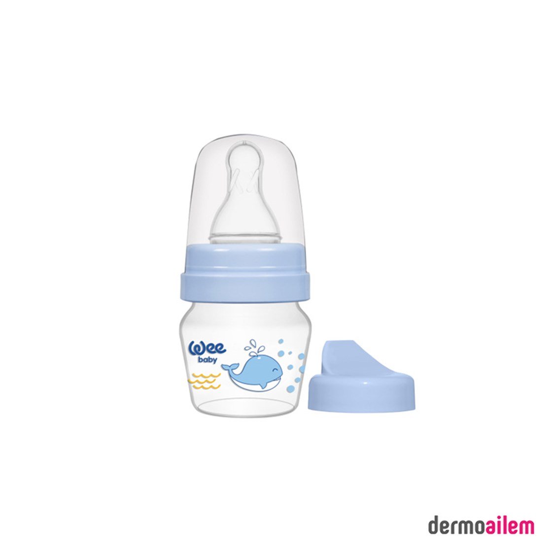 Wee Baby Mini PP Mavi Alıştırma Bardağı Seti 30 ml 0-6 Ay