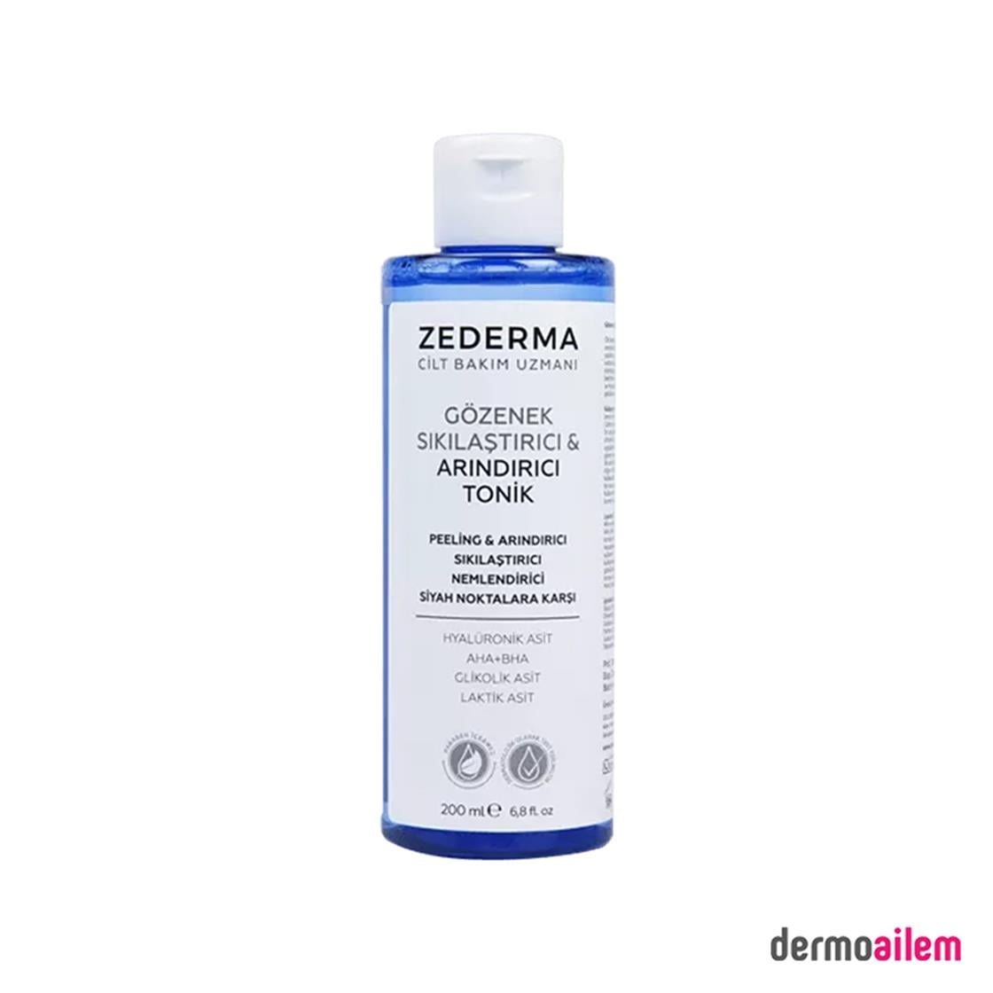 Zederma Gözenek Sıkılaştırıcı Arındırıcı Tonik 200 ml