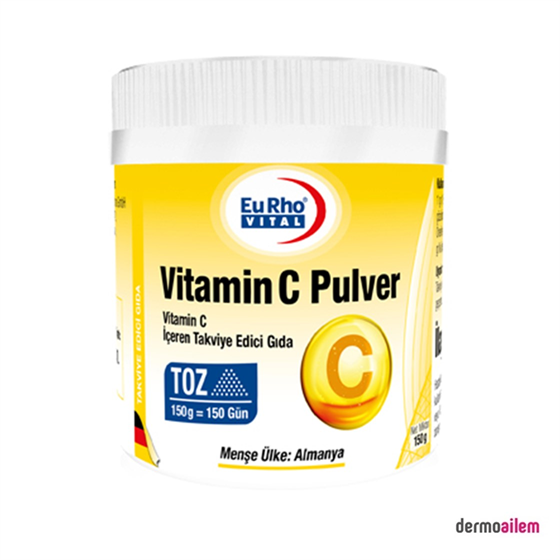 Takviye Edici GıdalarEurho VitalEurho Vital Vitamin C Pulver Toz 150 gr