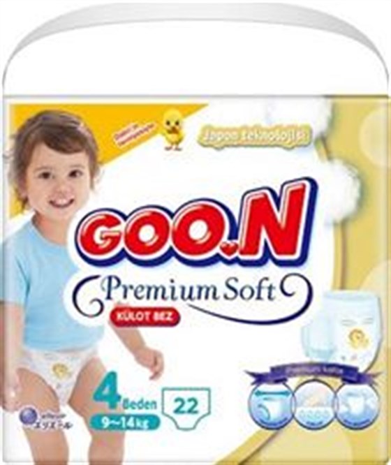 Bebek BezleriGoonGoon Pants Külot Bebek Bezi Premium Soft 4 Beden Ekonomik Paket 22 Adet