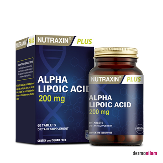 Takviye Edici GıdalarNutraxinNutraxin Alpha Lipoic Acid 200 mg 60 Tablet