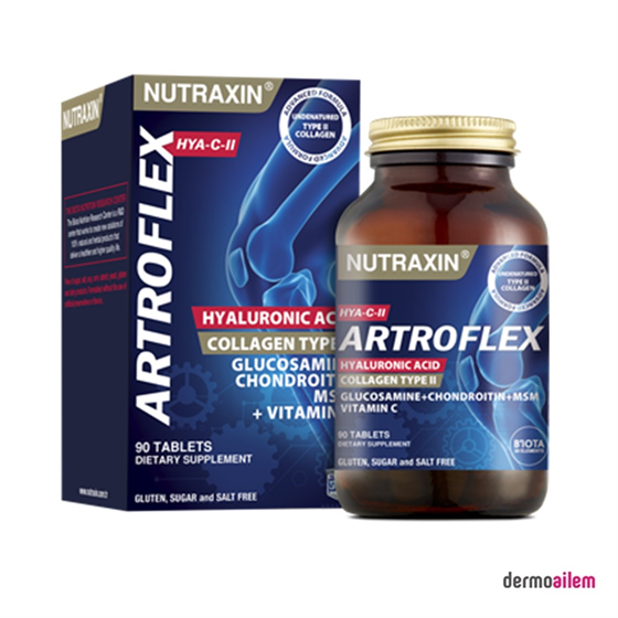 Takviye Edici GıdalarNutraxinNutraxin Artroflex Glucosamine HYA-C-II 90 Tablet