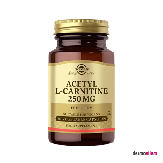 Solgar Acetyl L-Carnitine 250 mg 30 Kapsül