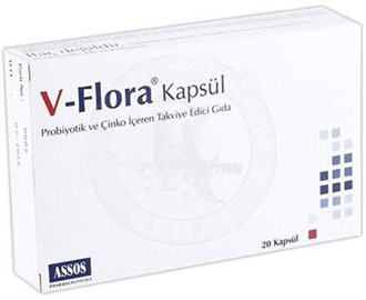 ProbiyotiklerAssosAssos V-Flora Oral 20 Kapsül SKT:31 TEMMUZ 2022