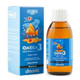 Takviye Edici GıdalarDinamisDinamis Omega 3 A,D,E Vitaminli Şurup 150ml