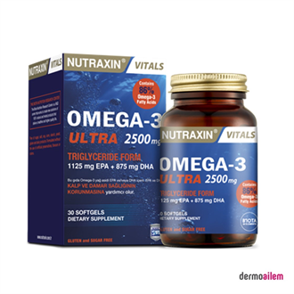 MultivitaminlerNutraxinNutraxin Ultra Omega 3 2500 Mg 30 Softjel