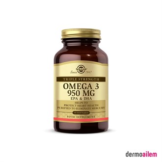 Omega 3 & Balık YağlarıSolgarSolgar Omega 3 950 mg 50 Softgel Kapsül