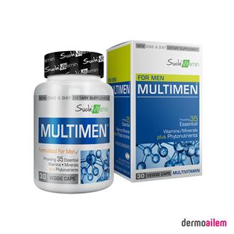 MultivitaminlerSuda VitaminSuda Vitamin Multimen Multivitamin 30 Kapsül