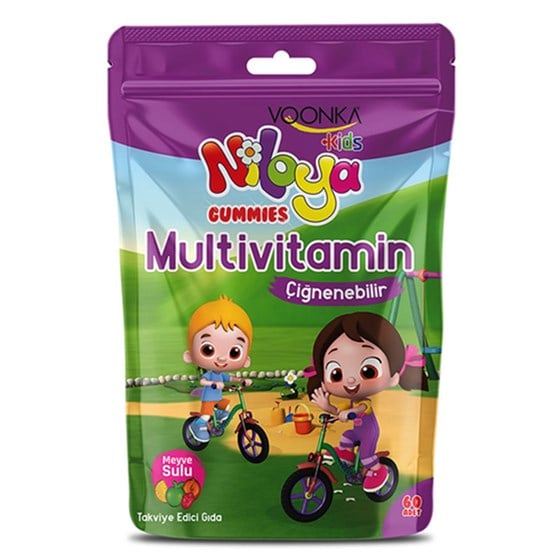 Takviye Edici GıdalarVoonkaVoonka Kids Niloya Gummies Multivitamin Çiğnenebilir 60 Adet - Meyve Sulu
