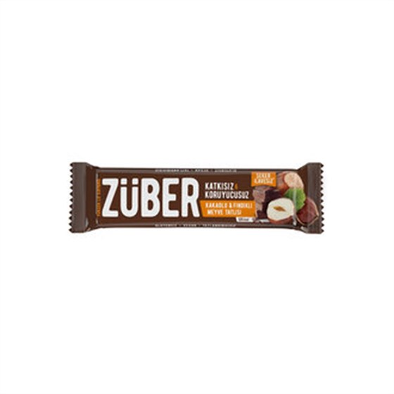 Vitamin SağlıkZüberZüber Kakaolu Ve Fındıklı Doğal Meyve Tatlısı 40 Gr