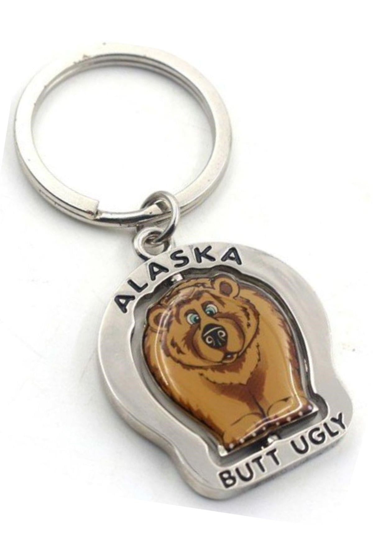 Amerika Birleşik DevletleriDünyadan HediyelerANHTR-MTLAY02Keskin Hediyelik Eşya Ve TekstilAlaska İki Yüzlü Ayı Metal Anahtarlık