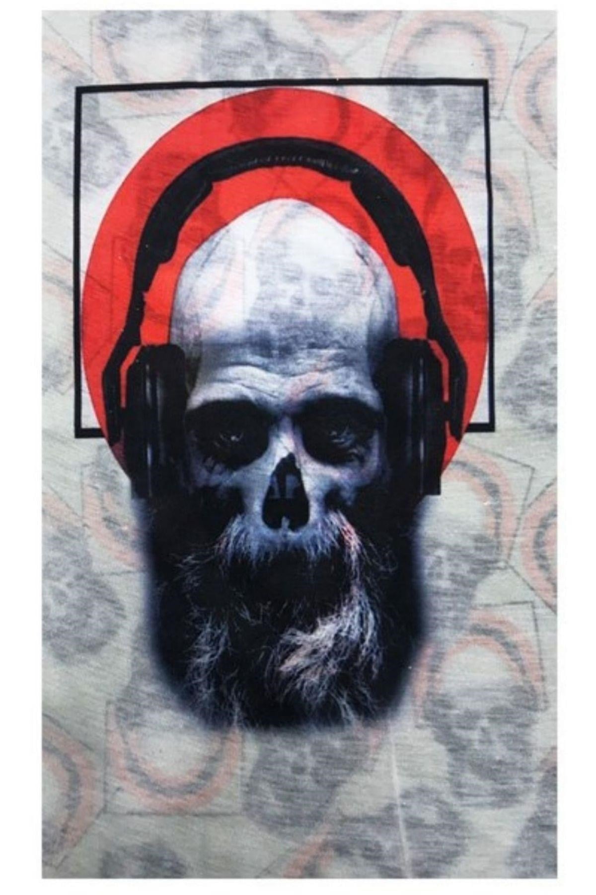 Amerika Birleşik DevletleriDünyadan HediyelerVOSBF-875214Keskin Hediyelik Eşya Ve TekstilMüzik Dinleyen Kurukafa Temalı Buff Boyunluk Bandana