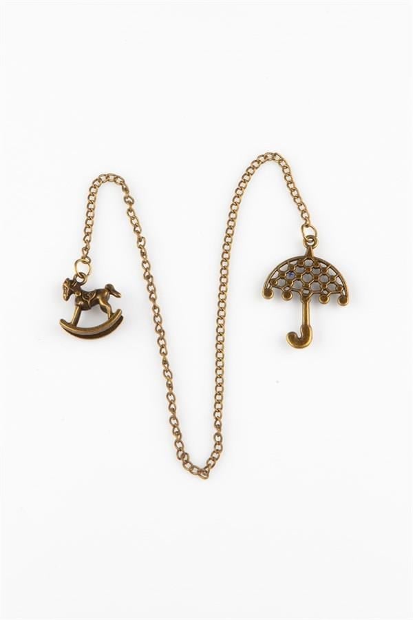 Amerika Birleşik DevletleriDünyadan HediyelerMNK222SQ01-06DKeskin Hediyelik Eşya Ve TekstilMetal Sallanan At Şemsiye Kitap Ayracı Zincir