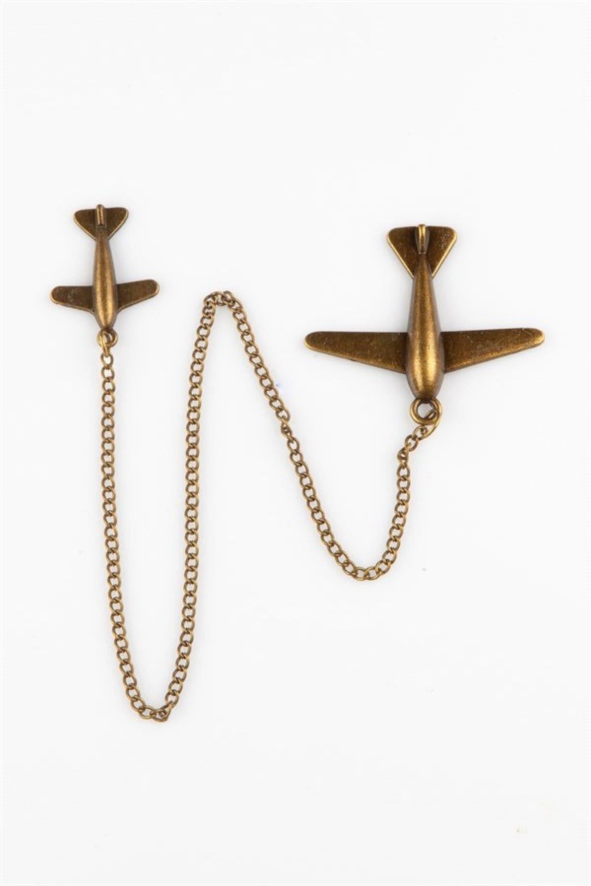 Amerika Birleşik DevletleriDünyadan HediyelerMNK222SQ01-06CKeskin Hediyelik Eşya Ve TekstilMetal İkili Uçak Kitap Ayracı Zincir