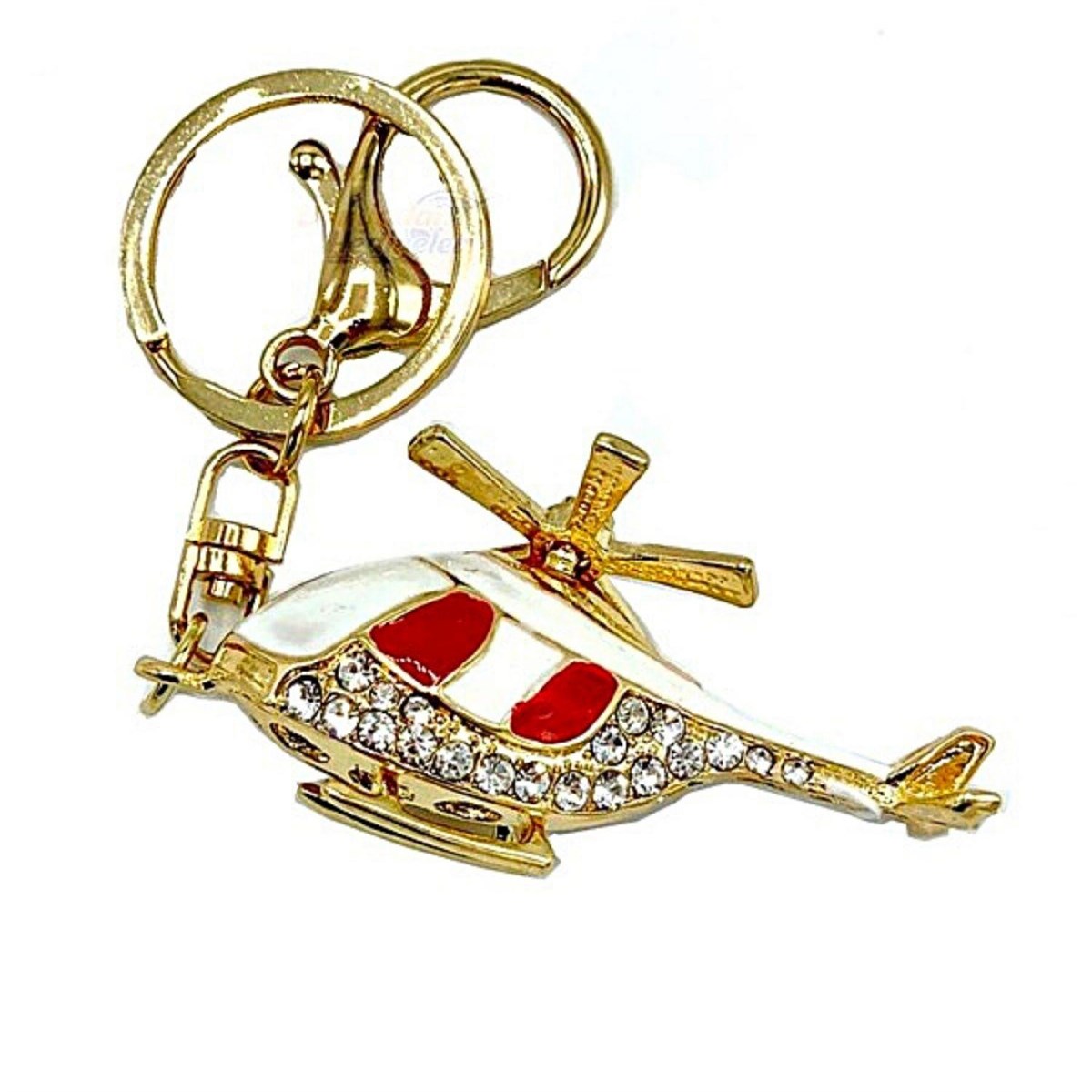Amerika Birleşik DevletleriDünyadan HediyelerŞRK-ANHR-07Keskin Hediyelik Eşya Ve TekstilKristal Taşlı Kırmızı Helikopter Anahtarlık