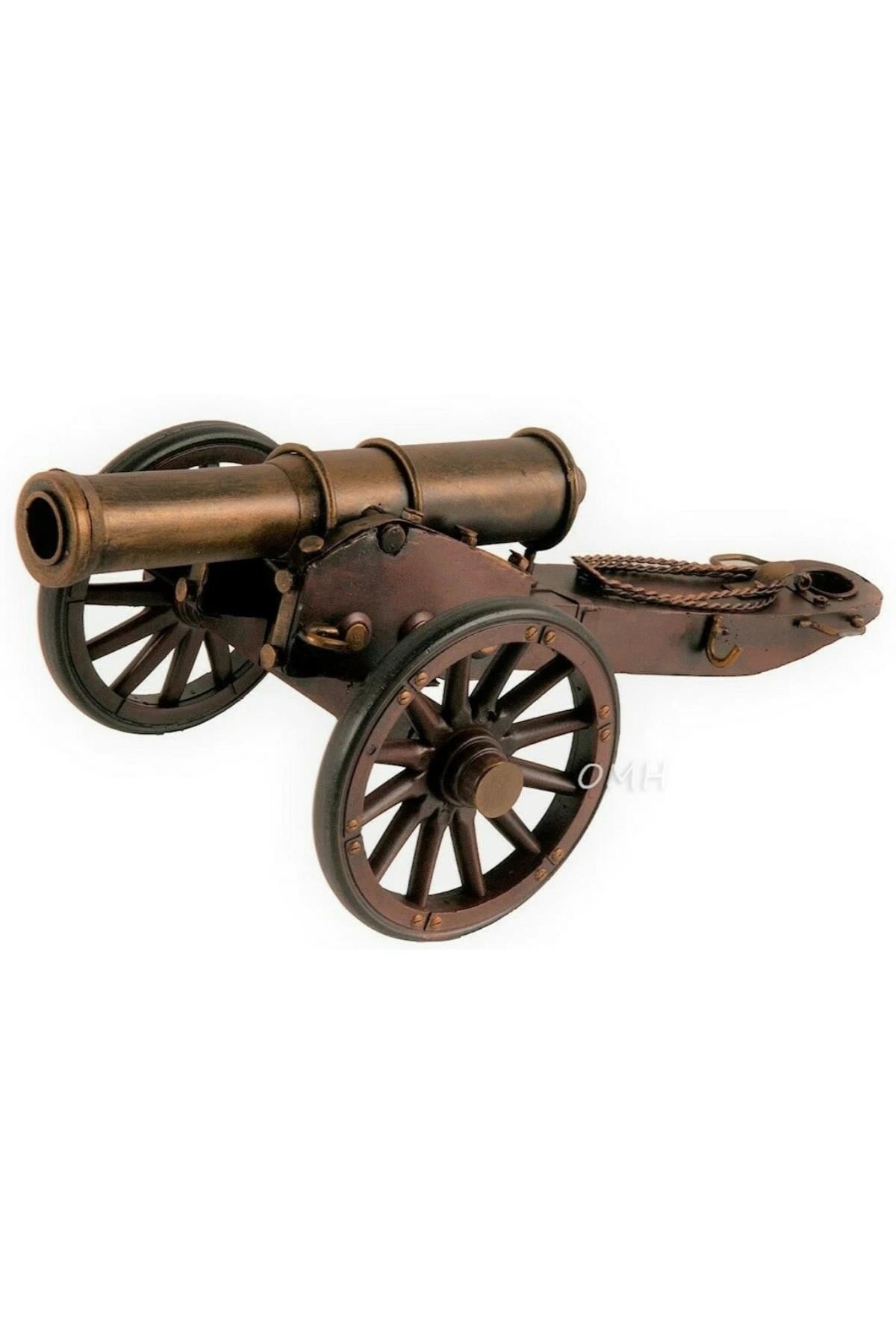 Amerika Birleşik DevletleriDünyadan HediyelerDNY-DHC1317SVS2Keskin Hediyelik Eşya Ve TekstilVintage Amerikan İç Savaş Topu Nostaljik Metal Top Arabası 31cm